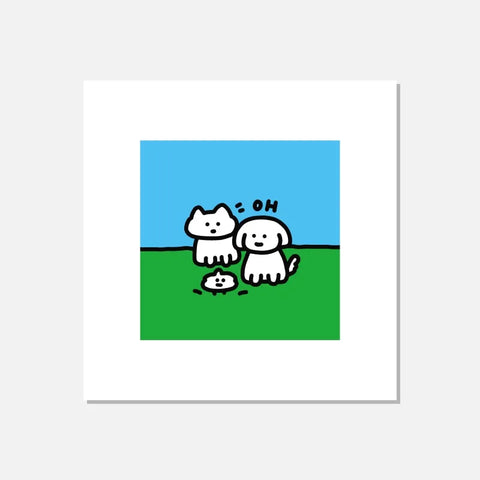 [Faraphic Studio] “Silly Squares” Art Print with Stand 💩