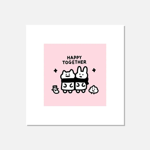 [Faraphic Studio] “Silly Squares” Art Print with Stand 💩