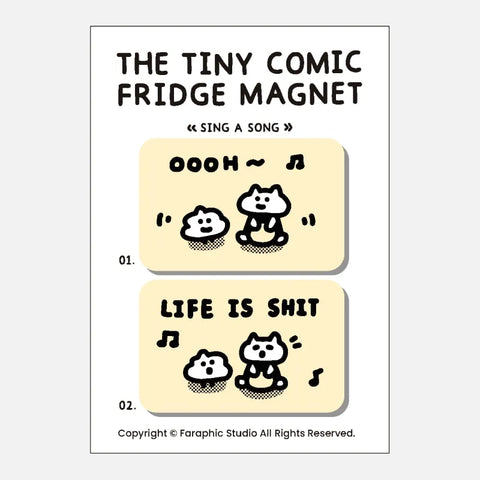 [Faraphic Studio] The "Tiny Commic" Series Magnet 💩