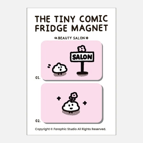 [Faraphic Studio] The "Tiny Commic" Series Magnet 💩