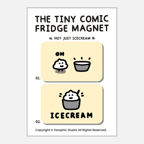 [Faraphic Studio] The "Tiny Commic" Series Magnet 💩