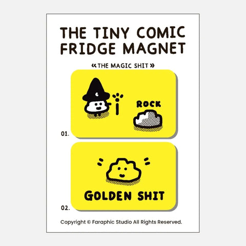 [Faraphic Studio] The "Tiny Commic" Series Magnet 💩