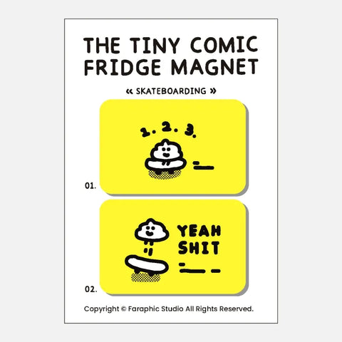 [Faraphic Studio] The "Tiny Commic" Series Magnet 💩