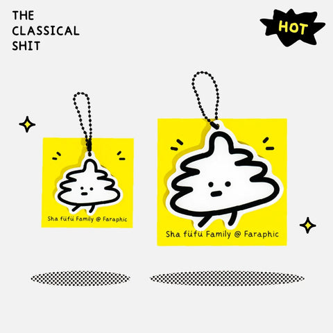 [Faraphic Studio] Silly Acrylic Charm 💩