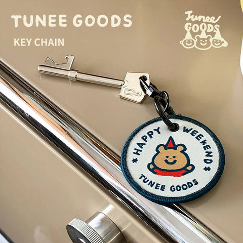[TUNEE GOODS] Embroidery Keychain 🧸🪡