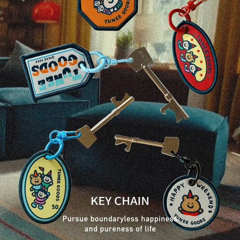 [TUNEE GOODS] Embroidery Keychain 🧸🪡