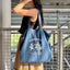 [TUNEE GOODS] Denim Tote Bag 🧸🛍️