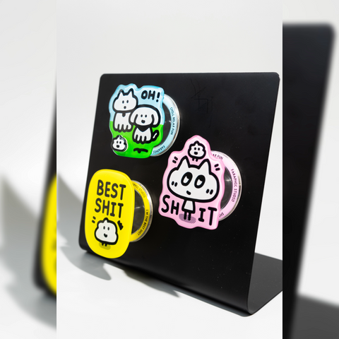 [Faraphic Studio] Silly Magnetic Phone Stand & Grip 💩