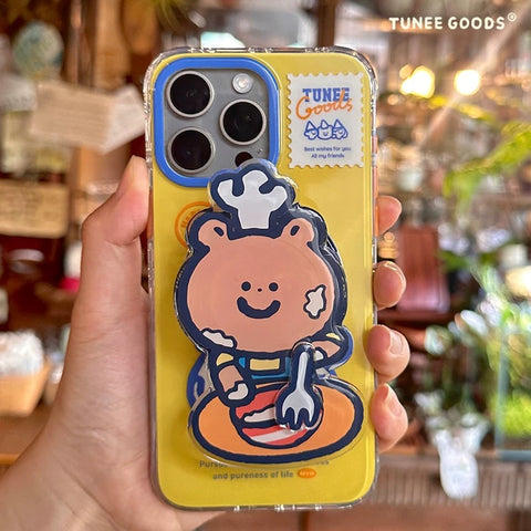 [TUNEE GOODS] Chef Bear Magnetic Phone Pop Socket 🧸📱