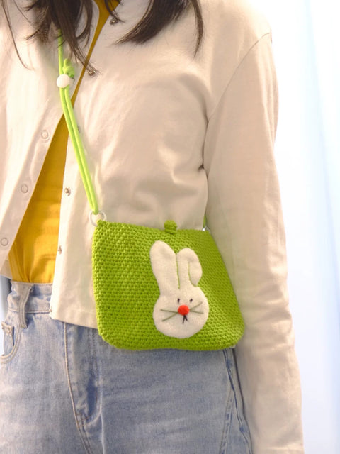 [ninigogo] Hand-Knitted Animal Crossbody Bag