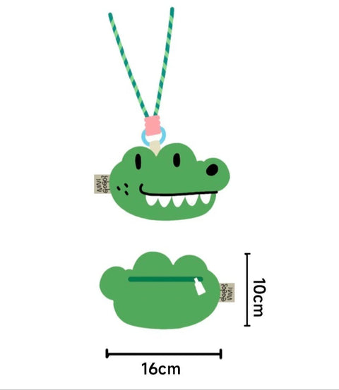 [ninigogo] Fluffy Crocodile Head Card Pouch