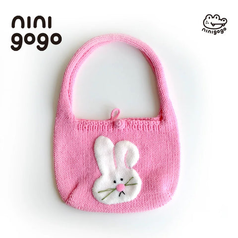 [ninigogo] Hand-Knitted Bunny Tote Bag