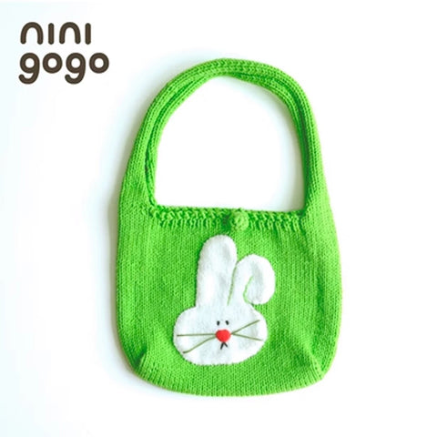 [ninigogo] Hand-Knitted Bunny Tote Bag