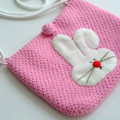 [ninigogo] Hand-Knitted Animal Crossbody Bag