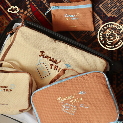 [TUNEE GOODS] 4-piece Travel Organizer Set 🧸🏖️